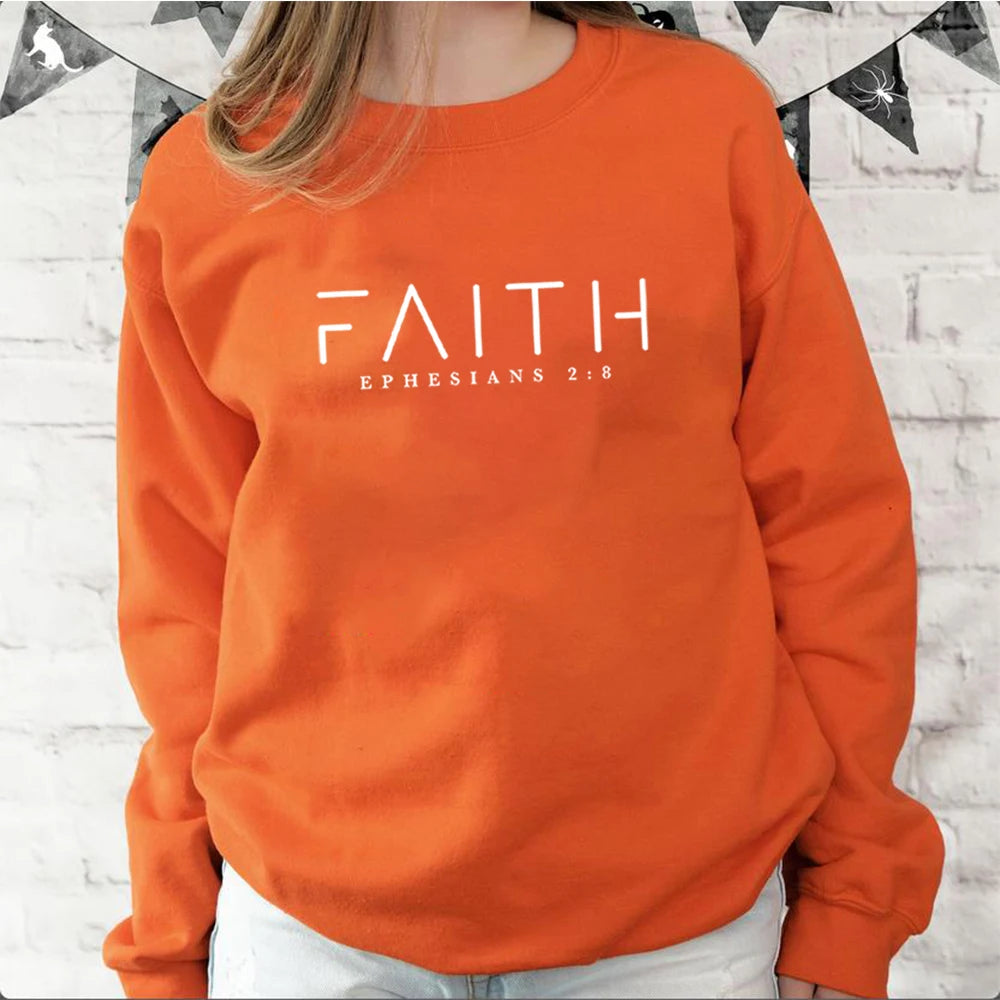 Trendy Faith Sweatshirt Bible Verse  Hoodie