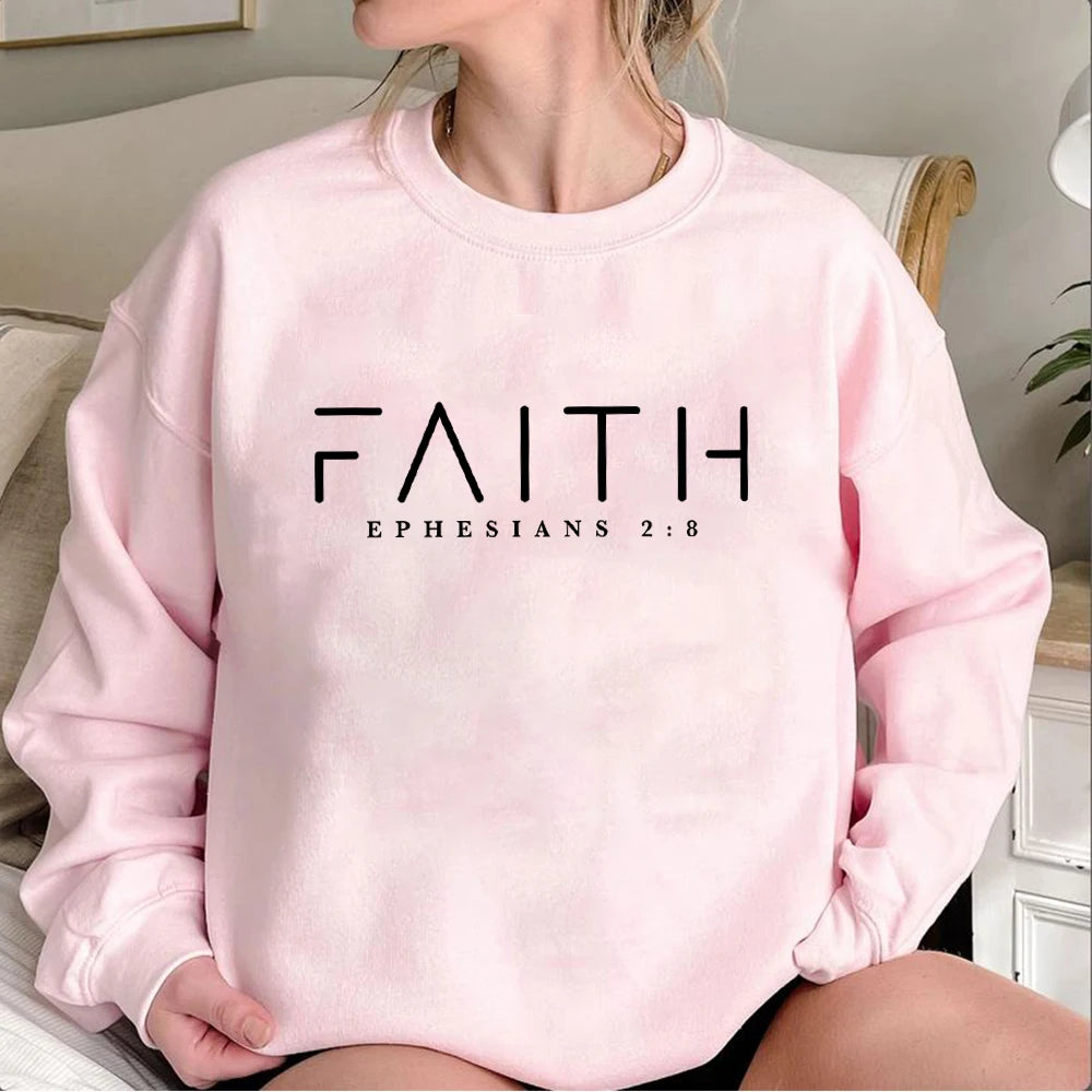 Trendy Faith Sweatshirt Bible Verse  Hoodie
