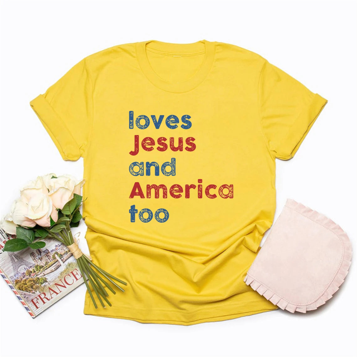 Loves Jesus & America Too T-Shirt