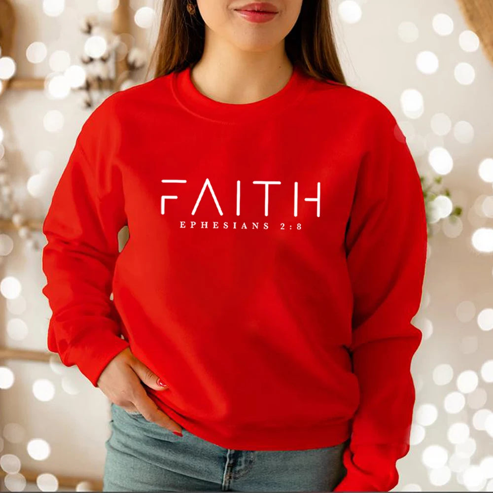 Trendy Faith Sweatshirt Bible Verse  Hoodie