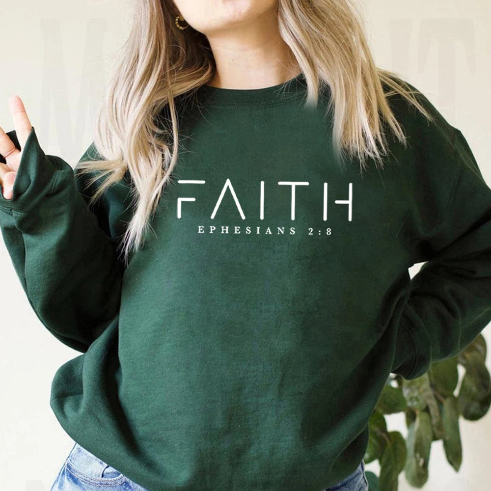 Trendy Faith Sweatshirt Bible Verse  Hoodie